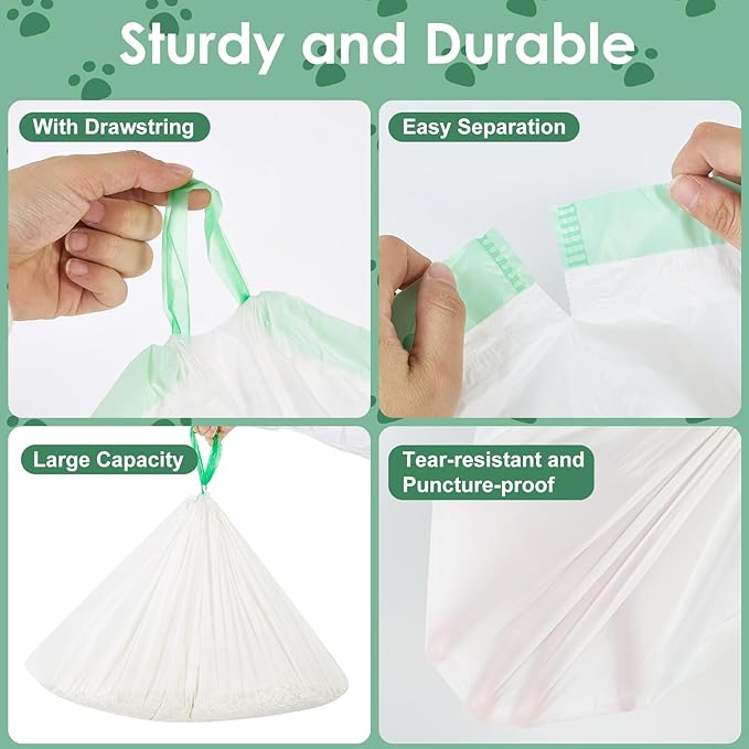 30 Count 36"x18" Large Litter Box Liners,XL Jumbo Drawstring Extra Thick Cat Litter Bags,Extra Durable Cat Litter Bags for Pet Supplies