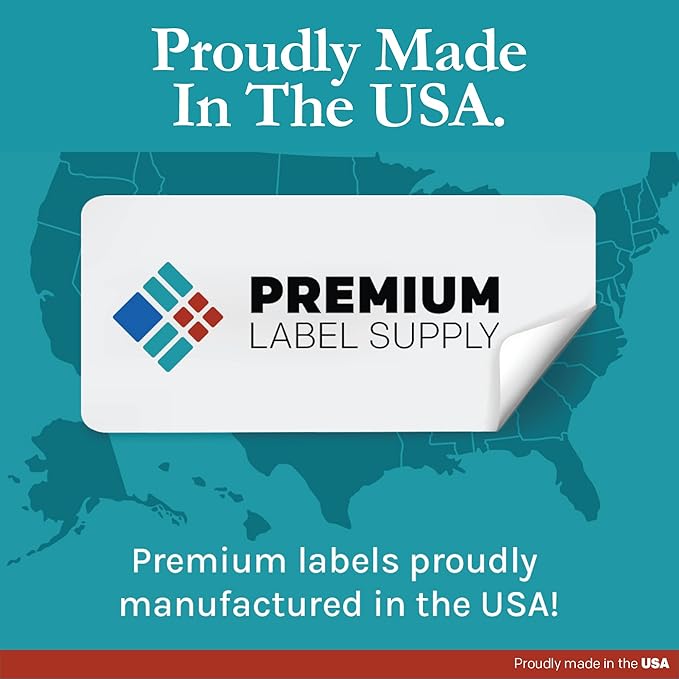 Premium Label Supply White Sticker Address Labels – 3" x 1" – Laser/Inkjet Compatible – (18 per Sheet), 500 Sheets – 9000 Total Adhesive Labels