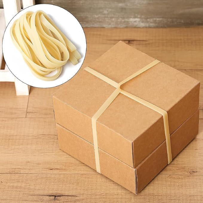 Thick Rubber Bands for 95-96 Gallon Trash Cans(Value 3 Pack,Beige)