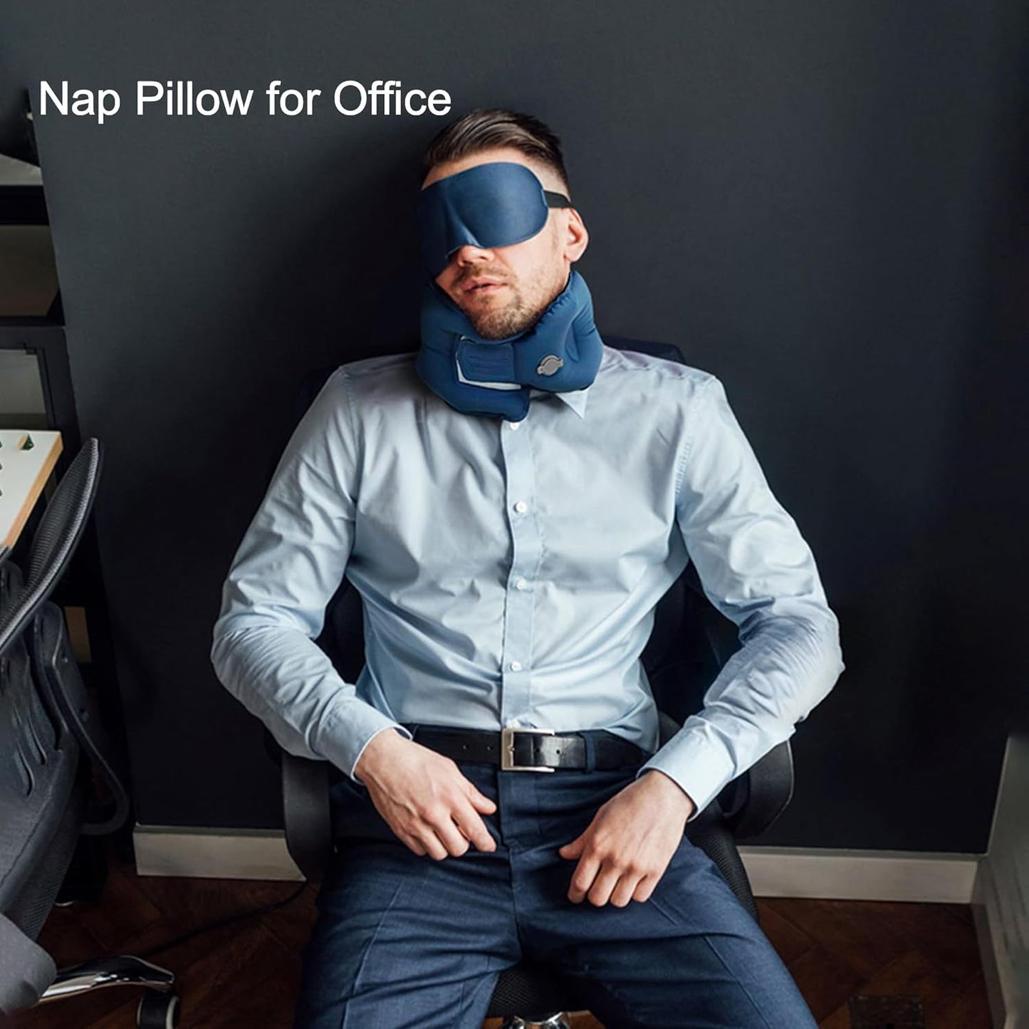 Inflatable Neck Pillow for Traveling on Plane, Inflatable Travel Pillows for Airplanes, Neck Pillow for Long Flight, Blow Up Neck Pillows for Air Travel