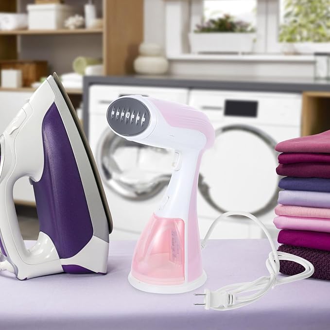 TIDTALEO Portable Handheld Garment Steamer Small Travel Steam Iron Fast Heat-up Wrinkle Remover for Clothes Curtains Abs Stainless Steel Design