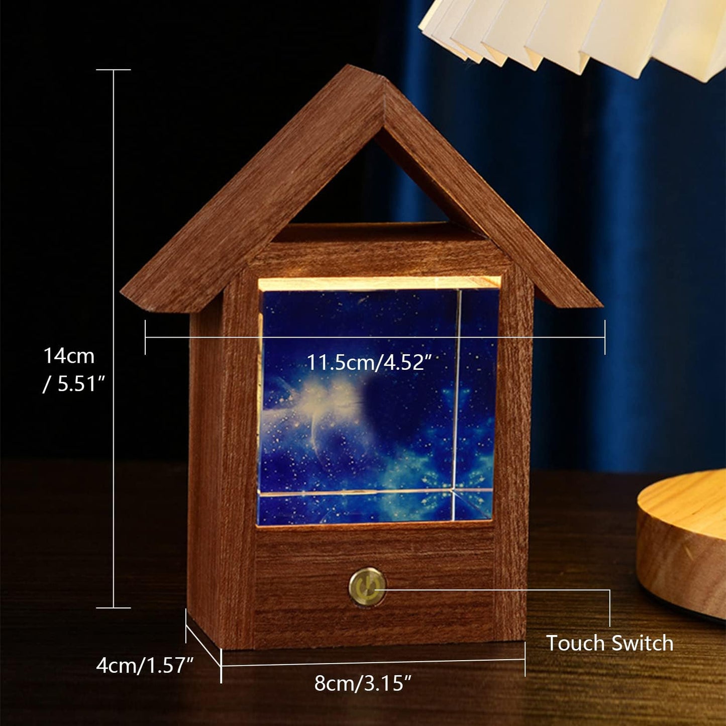 Custom Crystal Photo, Personalized Gifts With Your Own Photo for Mom, Dad, lover, family, color printing Picture Customized Couples Gifts for any Occasion, Great Birthday Gifts-Small house