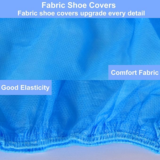 Shoe Covers Disposable 200Pack(100Pairs) Thicker Fabric Shoe Booties Cover Non Slip for Home Floors Carpet