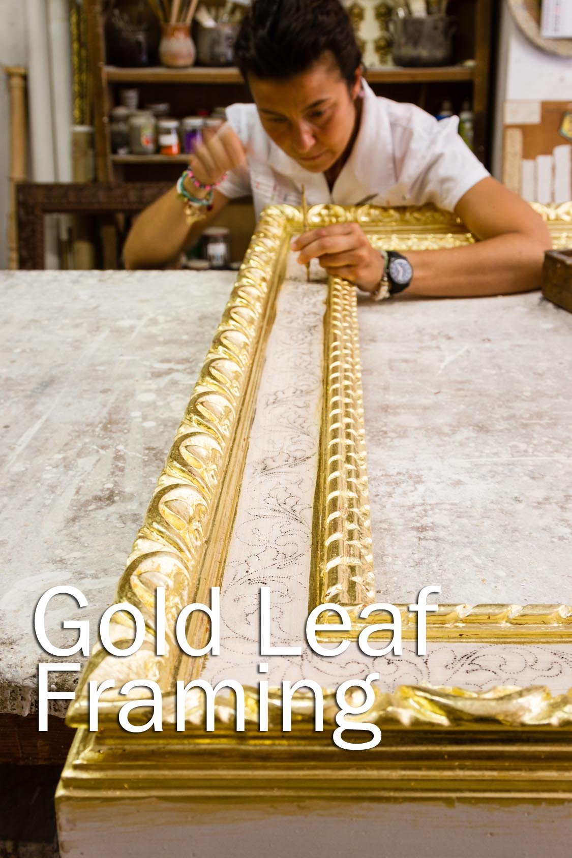 Barnabas Blattgold Variegated Gold Leaf, Color Light Blue [25 Sheets, 5.5 inch], Metal Foil Leaf for Painting, Arts and Crafts