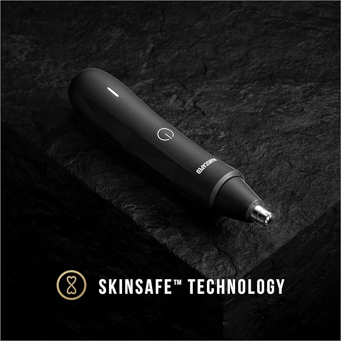 MANSCAPED® The Weed Whacker® Nose and Ear Hair Trimmer – 9,000 RPM Precision Tool with Rechargeable Battery, Wet/Dry, Easy to Clean, Stainless Steel Replaceable Blade