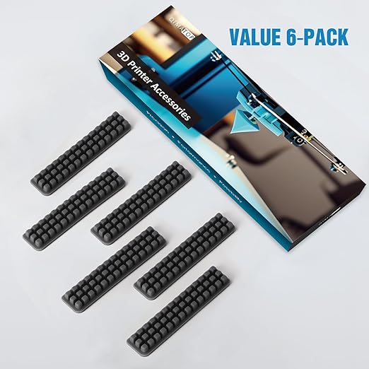 Nozzle Wiper Replacement for Bambu Lab A1 – 6 Pack, Silicone Nozzle Brush Cleaning Kit, 3D Printer Replacement Accessories