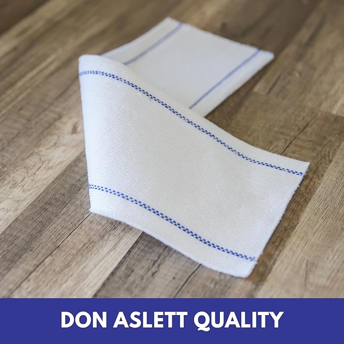 Don Aslett Disposable Mop Pads (24", 10-Pack) 5-inch Wide Replacement Floor Mop Pads for Wet or Dry Multi Surface Cleaning | Extra Thick Single-Use Mop Pad Refills for Cleaning Dust and Pet Hair