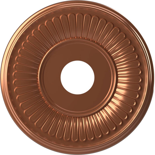 Ekena Millwork Cmp16Bebco Berkshire Thermoformed Pvc Ceiling Medallion (Fits Canopies Up To 7), 16Od X 3 1/2Id X 1P, Bright Coat