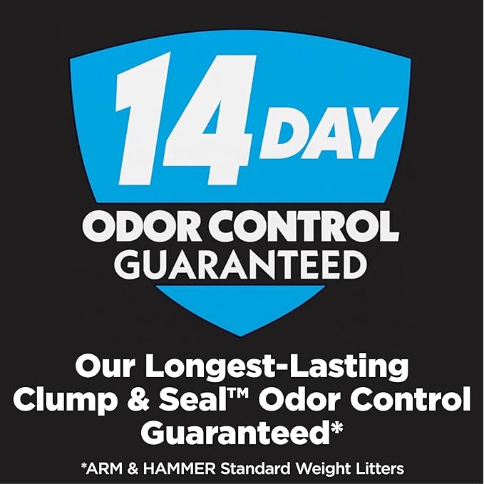 ARM & Hammer Cloud Control Platinum Cat Litter, Hypoallergenic, Dust-Free, Multi-Cat, 14-Day Odor Control, 18 lbs – Dander Shield & Baking Soda