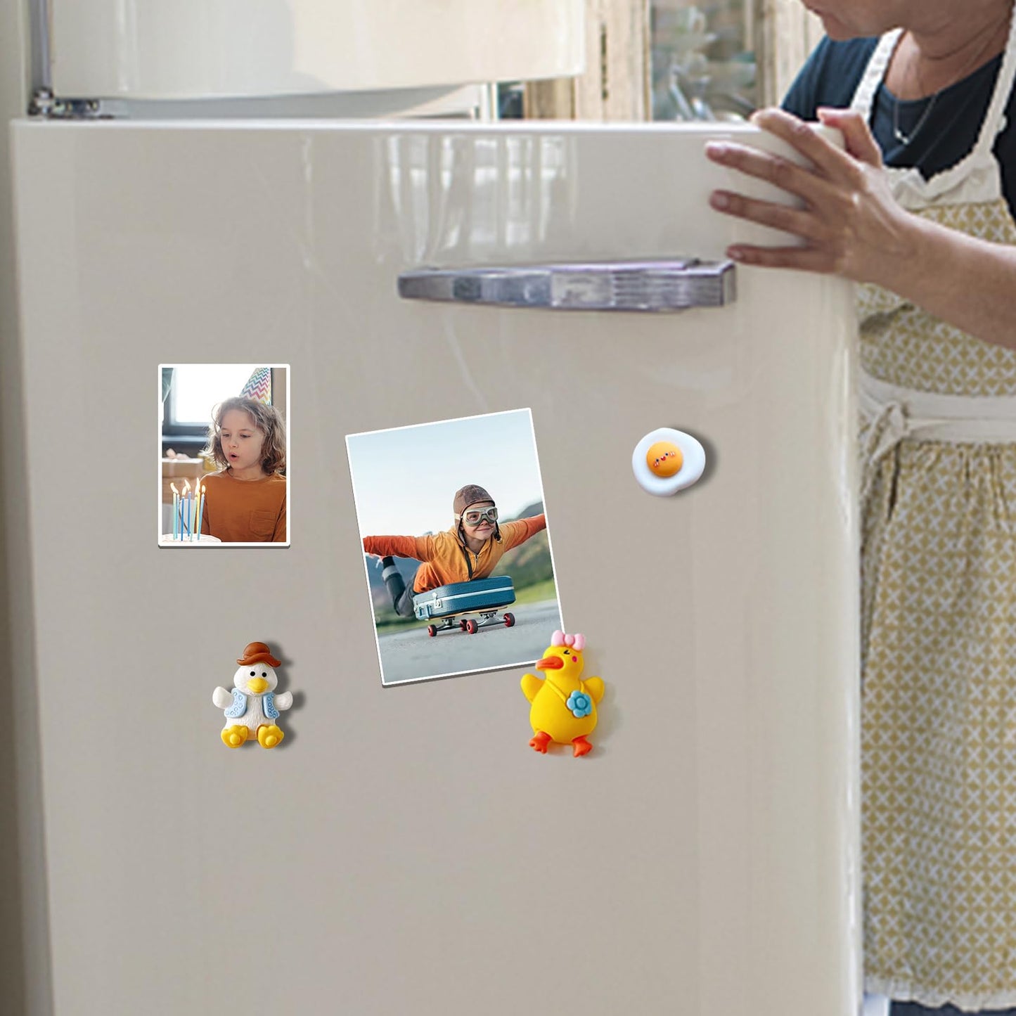 DIYMAG 16Pack Magnetic Adhesive Sheets Photo Mat, Magnetic with Adhesives Backing, 8x10 Inch Flexible Magnet for Crafts Photos and Die Storage Easy to Cut