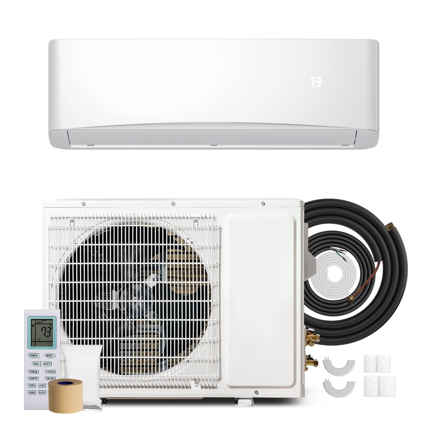 Manastin 12000Btu Mini Split Air Conditioner& Heater, 17 Seer2 ???????? Mini Spilt Ac With Inverter Compressor, Covers Up To 750