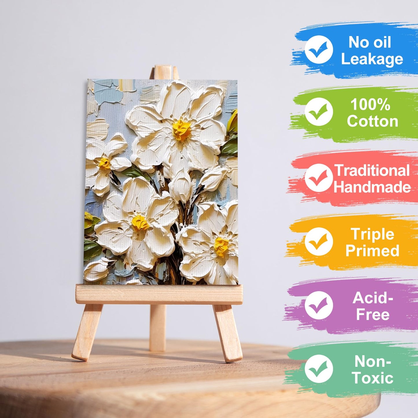 ESRICH Small Canvases for Painting, 5x7 Canvas for Painting 72 Pack, Mini Canvas Primed Acid-Free Blank Painting Canvas Panels for Oil, Watercolor, Acrylic Paint.