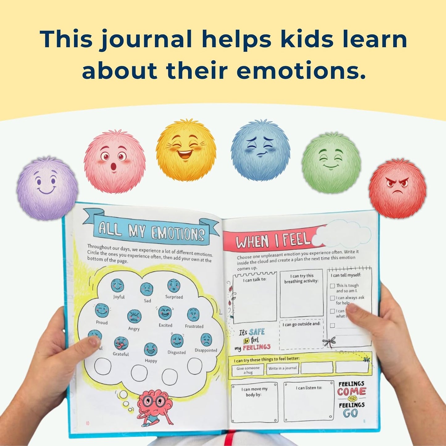 Big Life Journal - Daily Journal for Kids - A Growth Mindset Workbook for Children – Interactive Journal and Goal Planner for Kids – Daily Guided Journal for Children, Blue