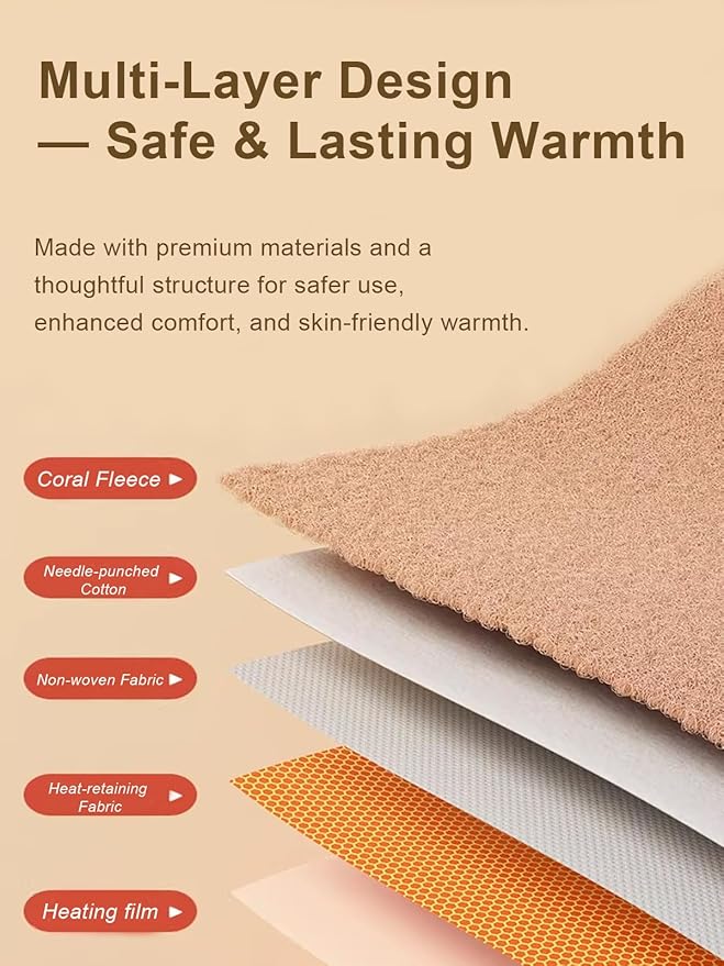 Hand Warmers Rechargeable 10000mAh Electric Heated Gloves Power Bank Portable Handwarmers Pouch Double-Sided Multi-use Heating Muff for Women, Camping Xmas Gifts, Men, Kids, Hunting