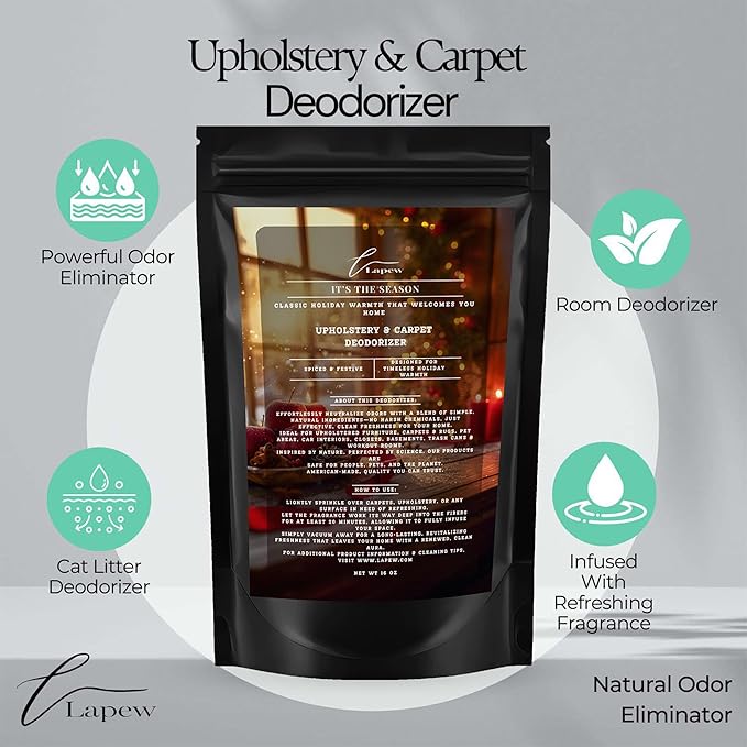 It's The Season Carpet Freshener Powder 16 oz | Powerful Odor Eliminator for Home | Upholstery Deodorizer | Carpet Deodorizer | Cat Litter Box