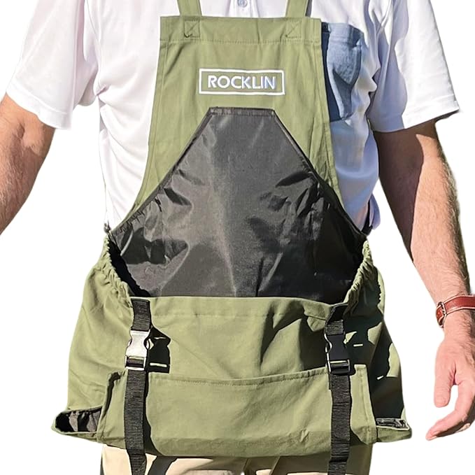 Rocklin Garden Apron – Heavy Duty Canvas Garden Apron For Women & Men | Waterproof Lining With Deep Harvest Pouch