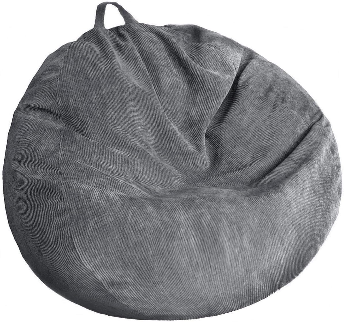 Kisoy Bean Bag Chair Cover (No Filler) Stuffed Animal Storage Bean Bag Cover Pets Dogs/Cats Lazy Beds. Washable Ultra Soft Corduroy Stuffed for Organizing Plush Toys or Textile, Sack Bean Bag