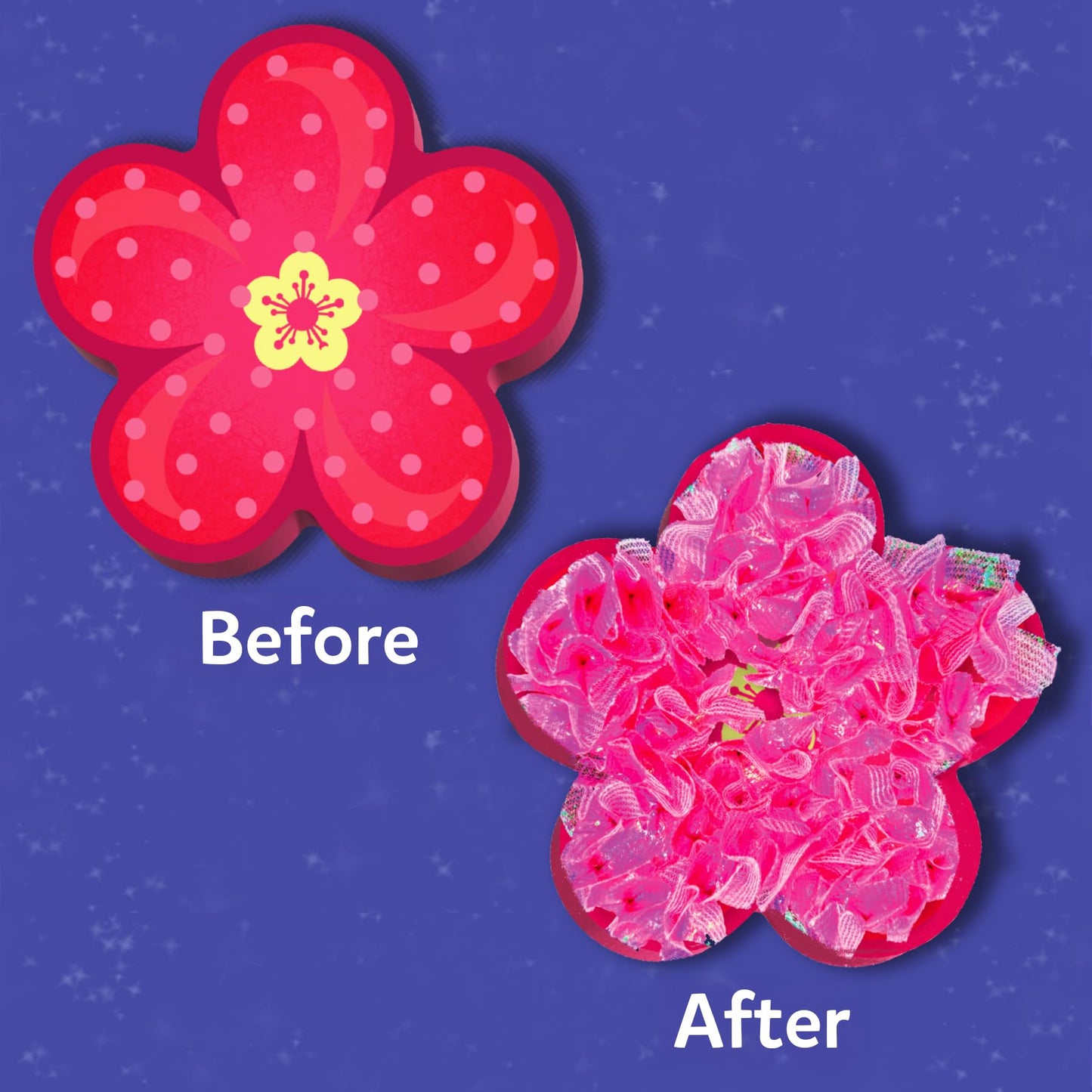 Skillmatics Poke-in Art - Flower Bouquet, DIY Wood Craft Kit, Mess-Free Creative Play for Girls and Boys Ages 4, 5, 6, 7, 8, 9, Fine Motor Skills, Screen-Free Fun
