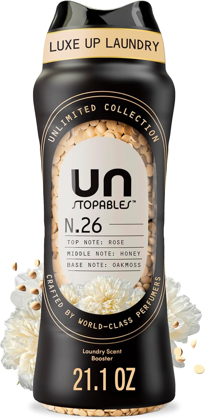 Downy Unstopables Unlimited Collection In-Wash Laundry Scent Booster Beads, No. 26, Fine Fragrance, Long-Lasting Fresh Scent Beads, 21.1 oz