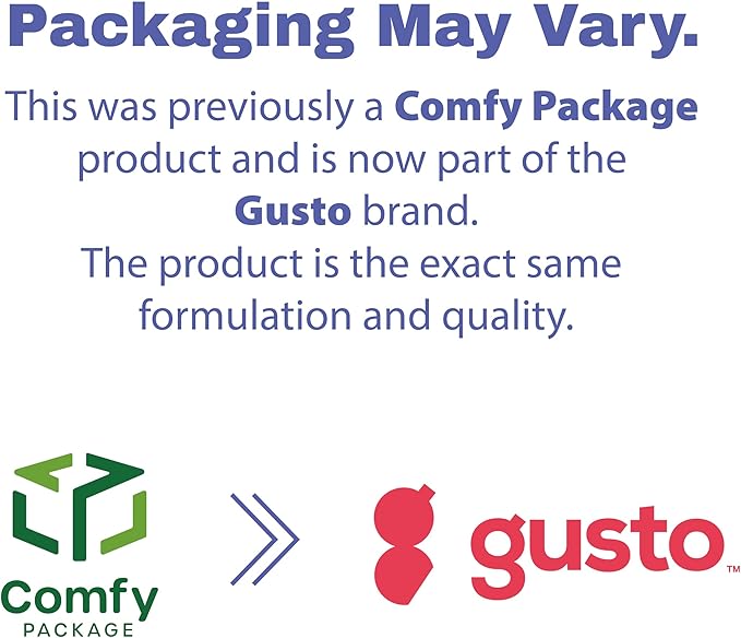 GUSTO [24 oz - 50 Count Round Meal Prep Containers with Lids – Reusable, Microwaveable, Dishwasher & Freezer Safe, BPA-Free Food Storage Containers for Portion Control (Formerly Comfy Package)