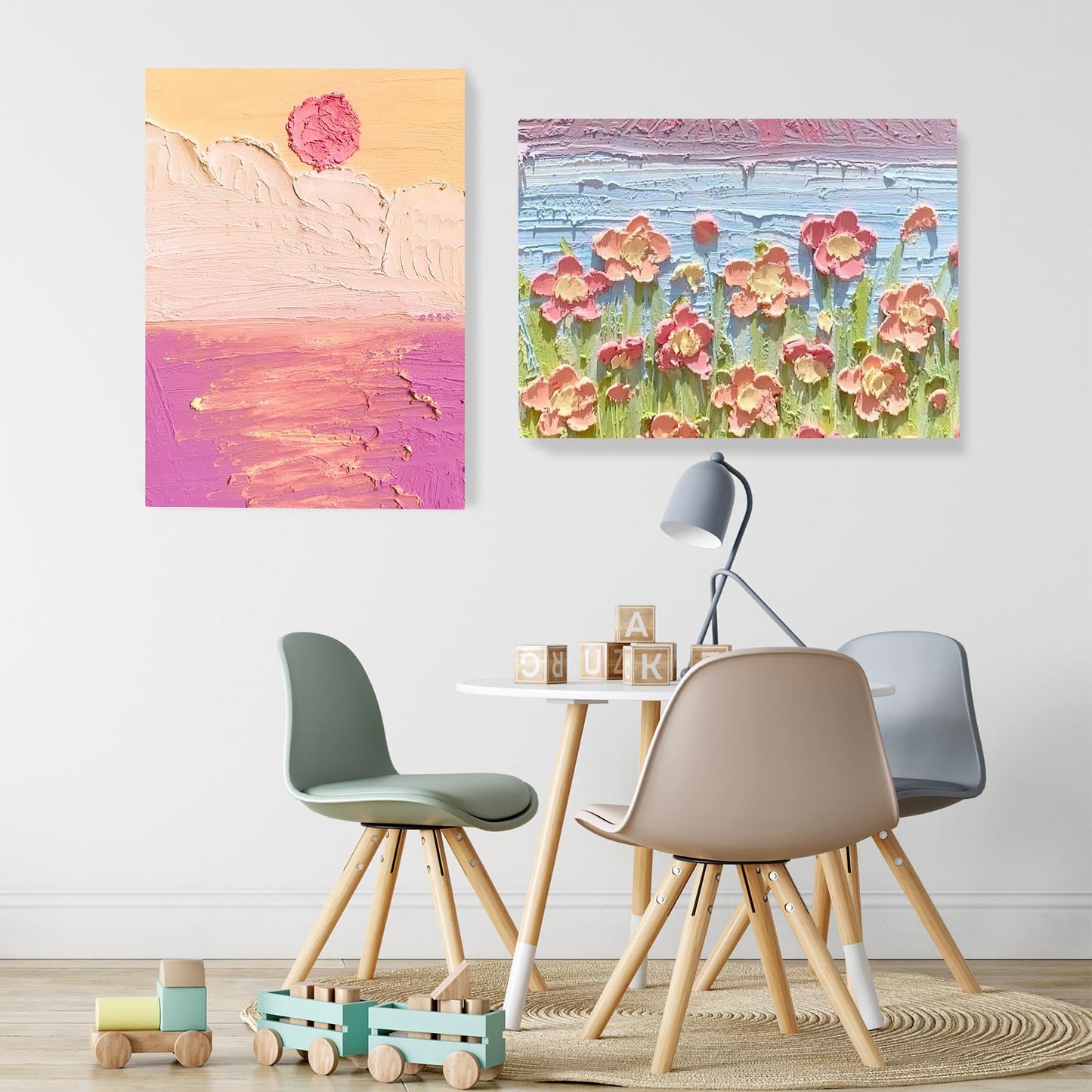 ESRICH Canvas Boards for Painting 12x16 Inch, 3 Pack Canvas for Painting Cotton Primed Acid Free Large Blank Canvas Panels for Oil Paint, Watercolor, Acrylic Paint, Gouache and Tempera.