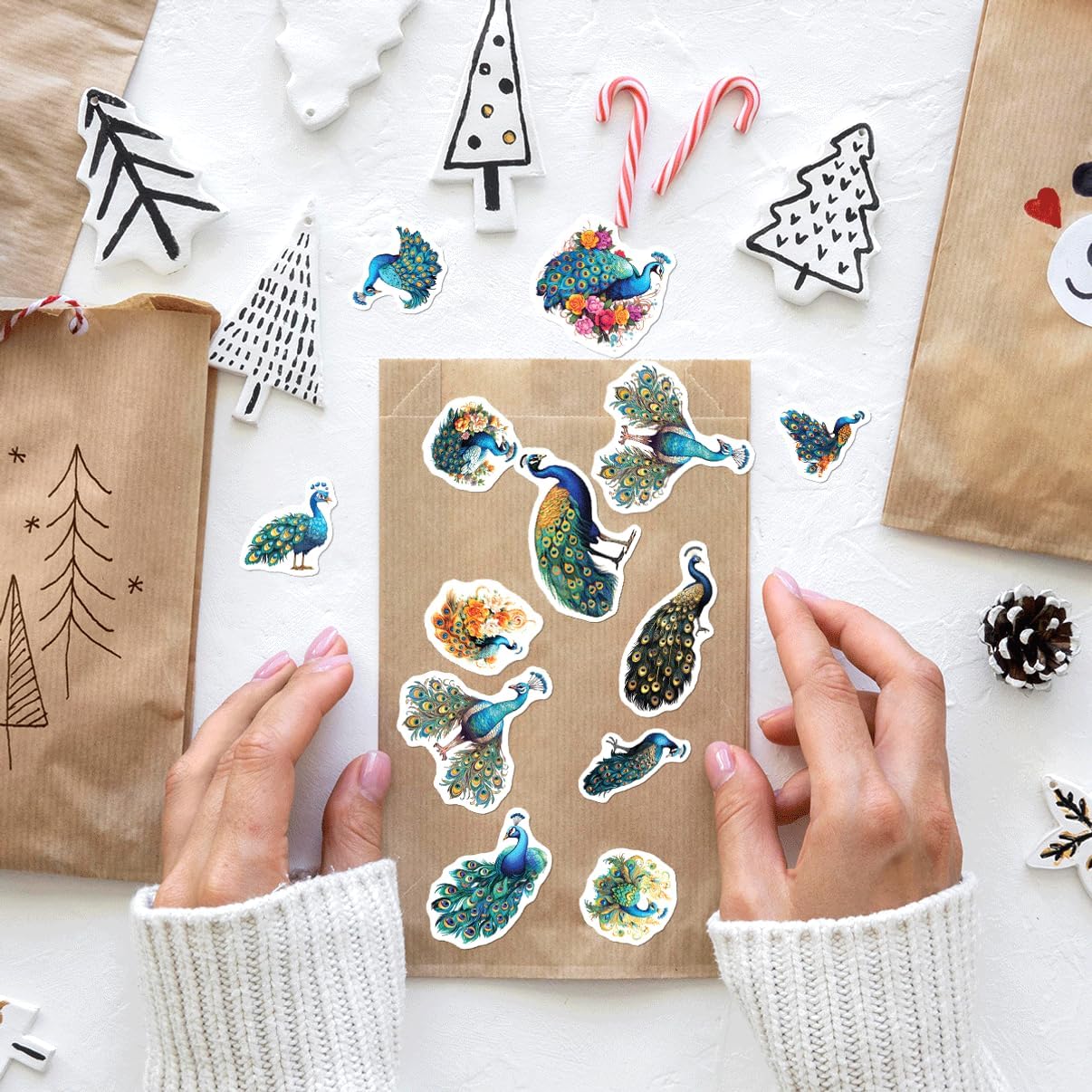 Colorful Art Illustrations Stickers 50pcs Vinyl Pack for Teens Students Scrapbook Laptop Water Bottle Decoration Car Bottles Hat Bedroom Bike Phone Case Wall