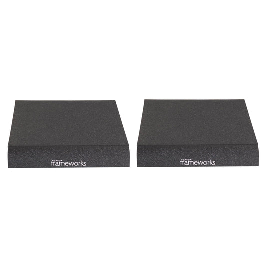 Gator Frameworks Pair Of (2) Acoustic Foam Isolation Pads For Studio Monitors, Fits 6.5 Speakers (Gfw-Isopad-Md)