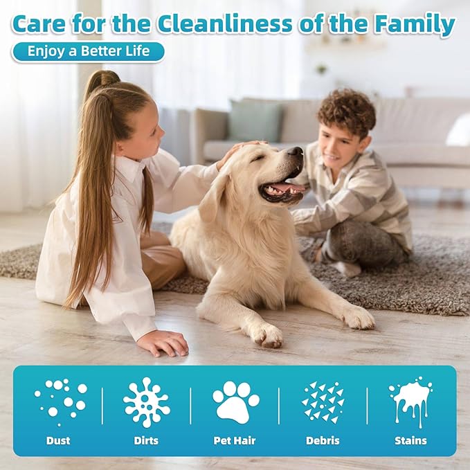 LOVECO 4 Pack Steam Mop Pads Compatible with GorFanty GF-6610B/GF-6610, Neugo NE033/NE033M & Mxnsewr, Washable Microfiber Steam Mop Replacement Pads for Multi-Surface Cleaning