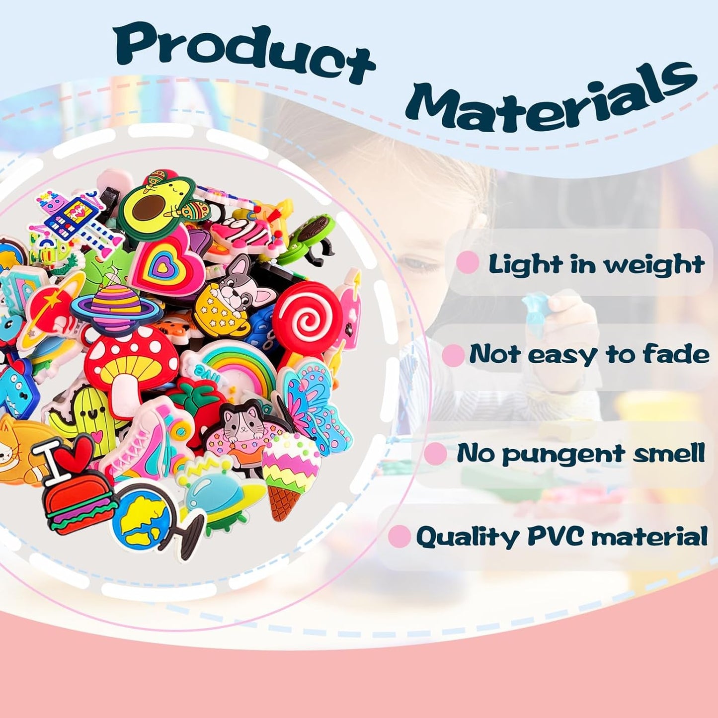 45 Pcs Pencil Topper Decorations,Different Cute Pencil Clips,Lovely Pencil Accessories,Bulk Pen Toppers Charm for Kids Students School Gifts,Prize,Reward