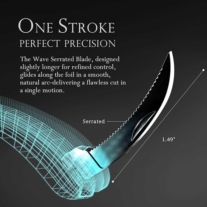 Zero Resistance Corkscrew Silent Wine Bottle Opener Waiters Corkscrew Wine Key Made in Japan (6-Coil Long Corkscrew)