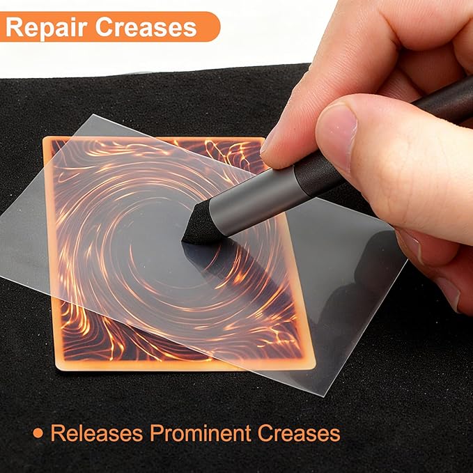 Fernlandia Sports Card Cleaning Kit, 211PCS Trading Card Cleaning Tools, Card Flattening Repair Kit to Erase Creases, Wrinkles, Stains