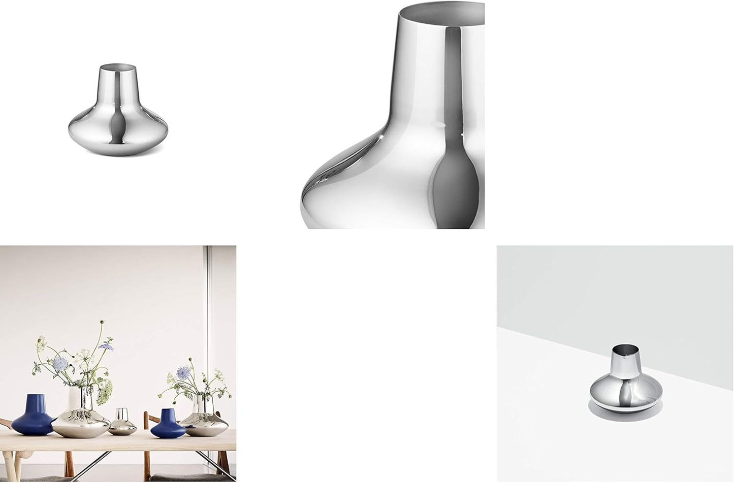 Georg Jensen Henning Koppel Medium Stainless Steel Vase