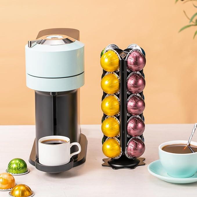 Rice rat Pods Holder Capsules with Central Extra Pod Storage (Carousel-20 Pods)