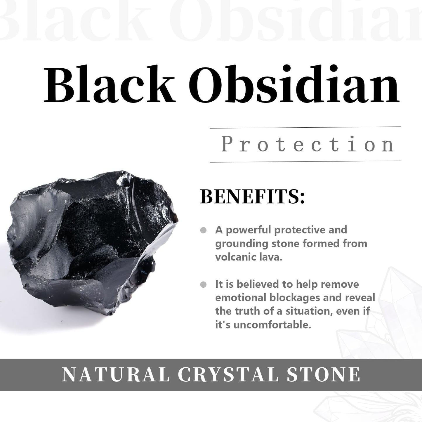 rockcloud Healing Crystal Black Obsidian Heart Love Carved Palm Worry Stone Chakra Reiki Balancing