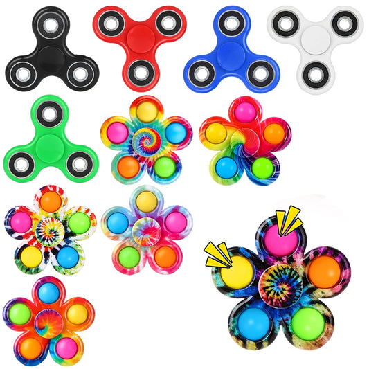 SCIONE Fidget Toys 11 Pack,Fidget Spinners Pack Gift for Kids -Pop Fidget Toys Bulk Party Favors-ADHD Anxiety Sensory Toys Stress Relief Reducer Fidgets Hand Spinner Finger Bearing Toys for Boy/Girls
