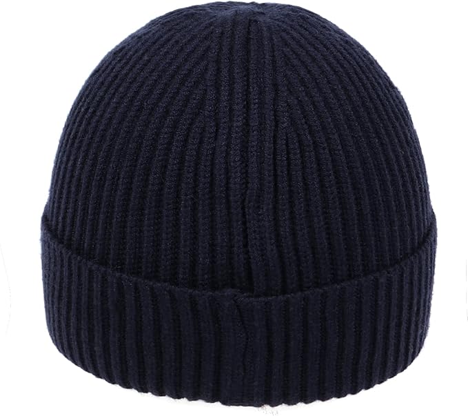 Zylioo Oversize Beanie Hats, XXL Big Size Ribbed Knit Cuffed Winter Hat for Cold Weather, Warm Skull Watch Cap
