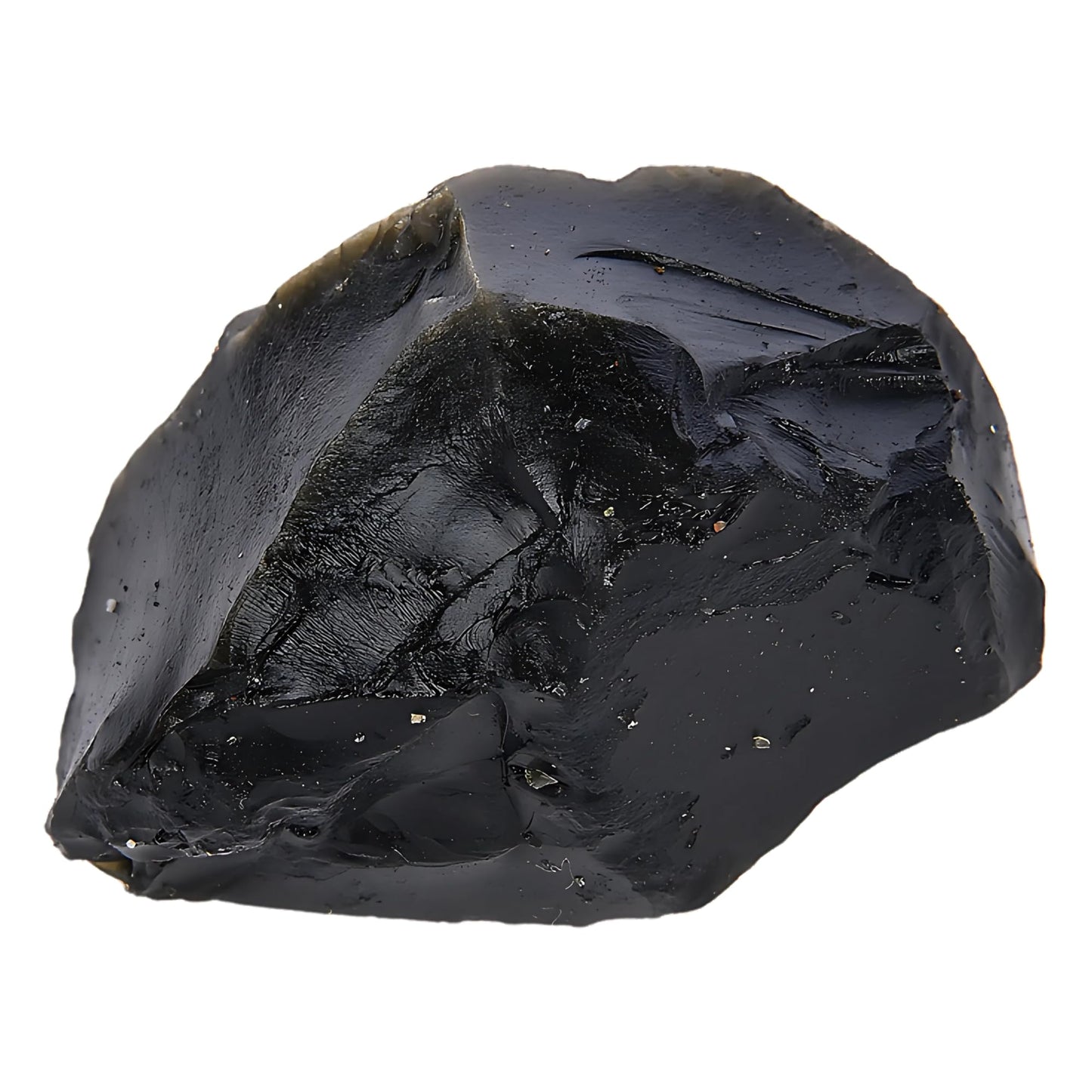 ANAYA AGATE Sheen Obsidian 2 Pcs Raw Crystals Rough Gemstones w/Authenticity Card, Velvet Pouch - Large 1.25–2.0" Raw Stones for Tumbling, Cabbing, Polishing, Cutting Natural Healing Crystals for Home Decor, DIY Stones