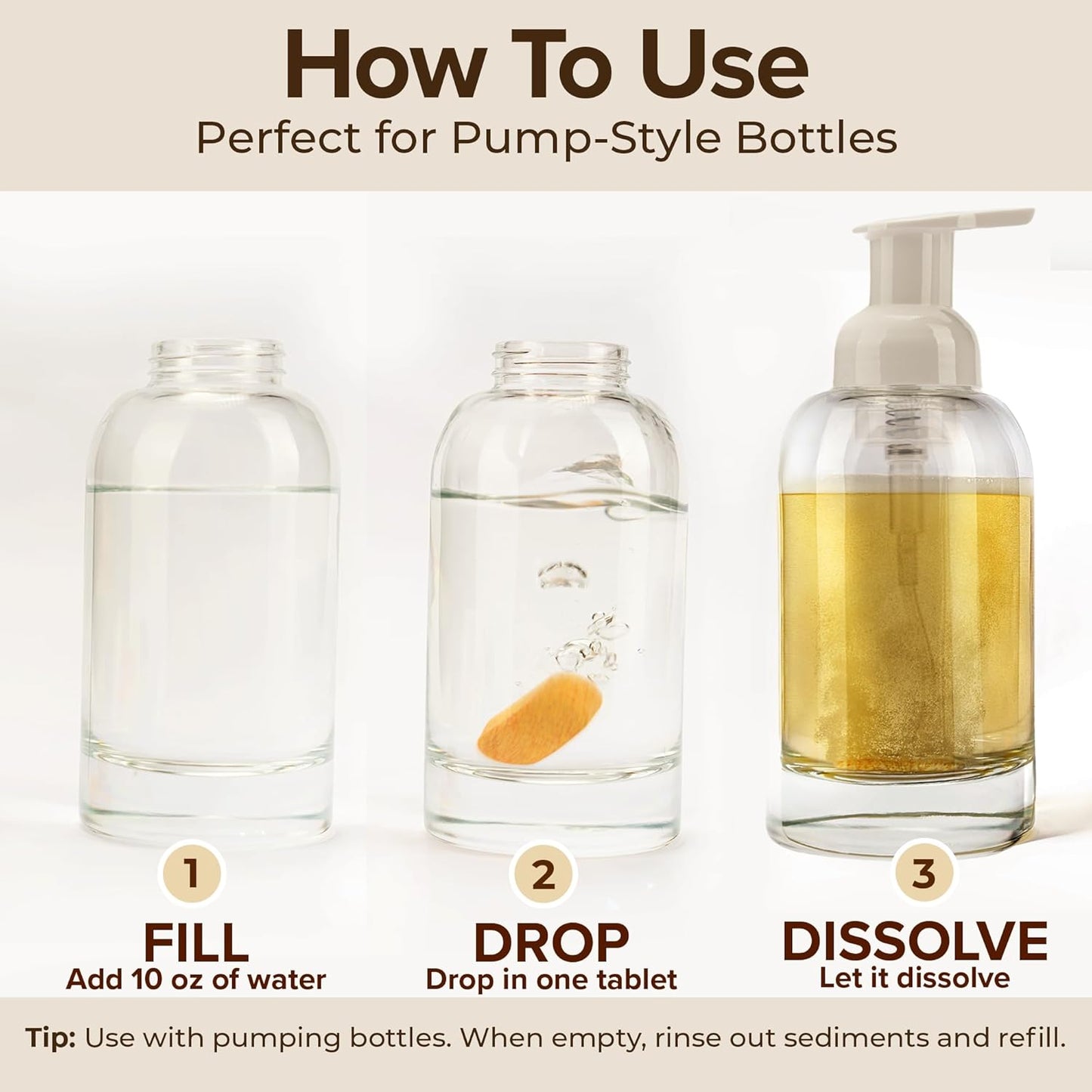 Foaming Hand Soap Tablets Refill Zen Tea Scent