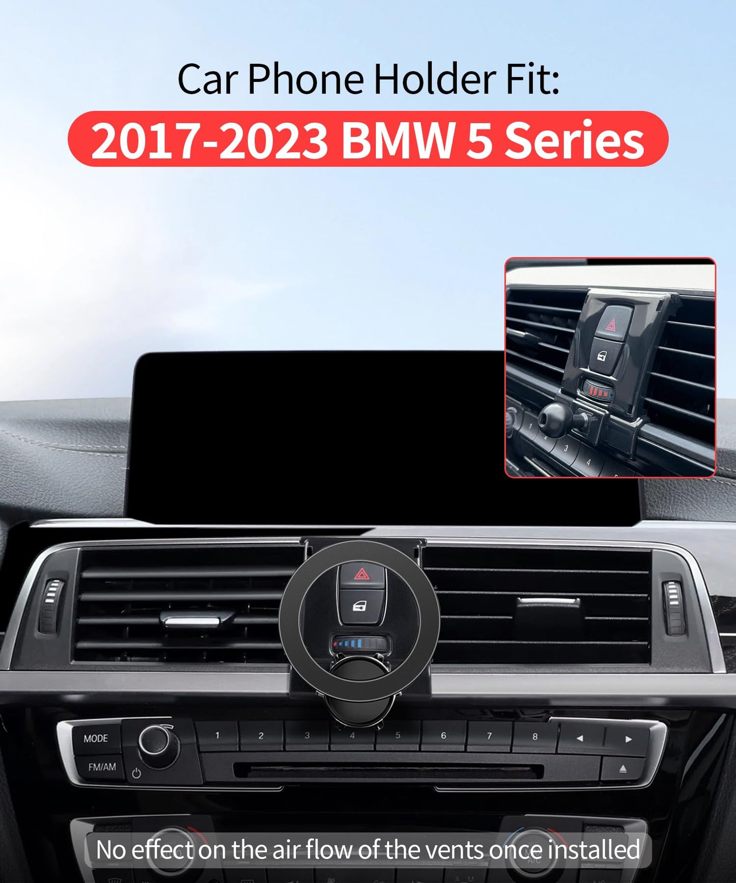 Maserweller Car Phone Holder For 2014-2021 Bmw 2 Series/2012-2018 Bmw 3 Series/2014-2020 Bmw 4 Series Accessories, 360 Rotation