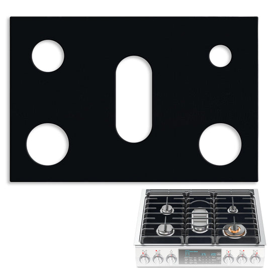 PWEOW Stove Top Covers for Gas Burners, Gas Stove Burner Liners for Samsung Stove Guard Stove Top Protector, Non-Stick and Washable, for Kitchen Cooking, Reusable