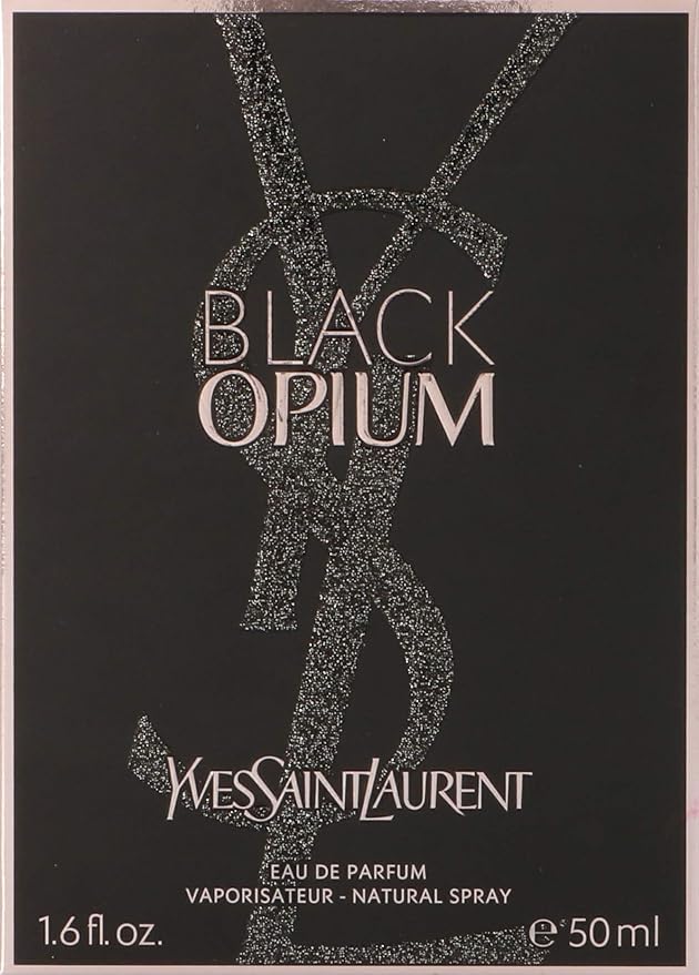 Yves Saint Laurent Eau De Parfum Spray for Women, Black Opium, 1.6 Ounce