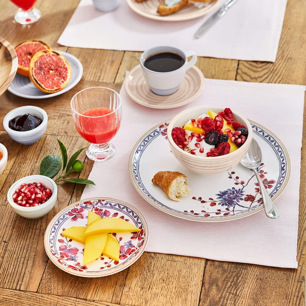 Villeroy & Boch Artesano Provencal Lavender Dinner Plate : Floral, 10.5 in, Premium Porcelain, White/Multicolored