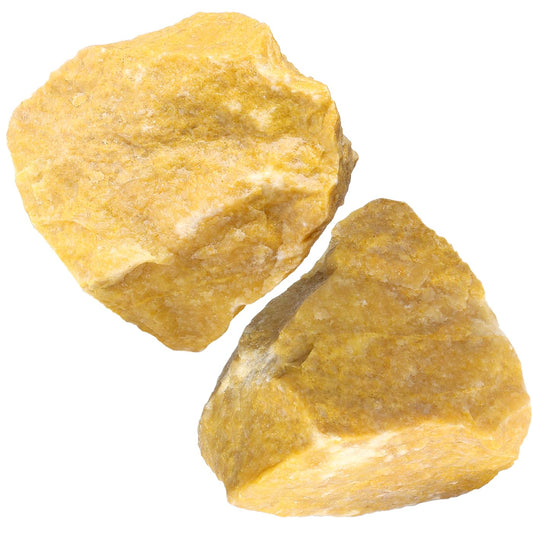 NUKAYAI 2Pcs Yellow Aventurine 1.8-2.2" Large Natural Raw Crystals Healing Crystal Yellow Aventurine Stones Rough Rocks for Wrapping Gifts Decoration Cabbing DIY Wicca Reiki Wire Polishing Rock