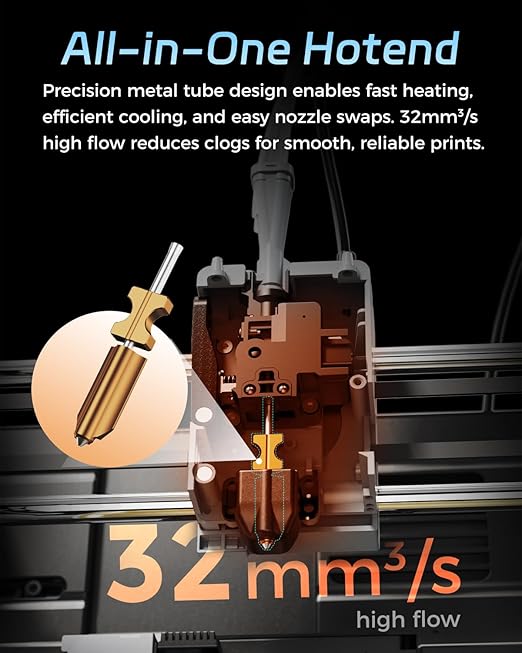 FLASHFORGE AD5X Entire Extruder Assembly, with 0.4mm High Flow 32mm³/s Hotend Kit, High-Speed 3D Printer Part