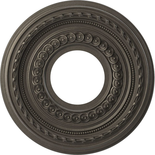 Ekena Millwork Cmp10Codst Cole Thermoformed Pvc Ceiling Medallion (Fits Canopies Up To 4 1/4), 10Od X 3 1/2Id X 3/4P, Universal
