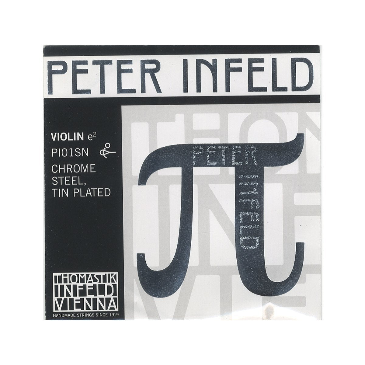 Thomastik-Infeld Peter Infeld Violin E String, 4/4 Size, Medium Tension - PI01SN - Carbon Steel, Tin-plated - Outstanding Projec