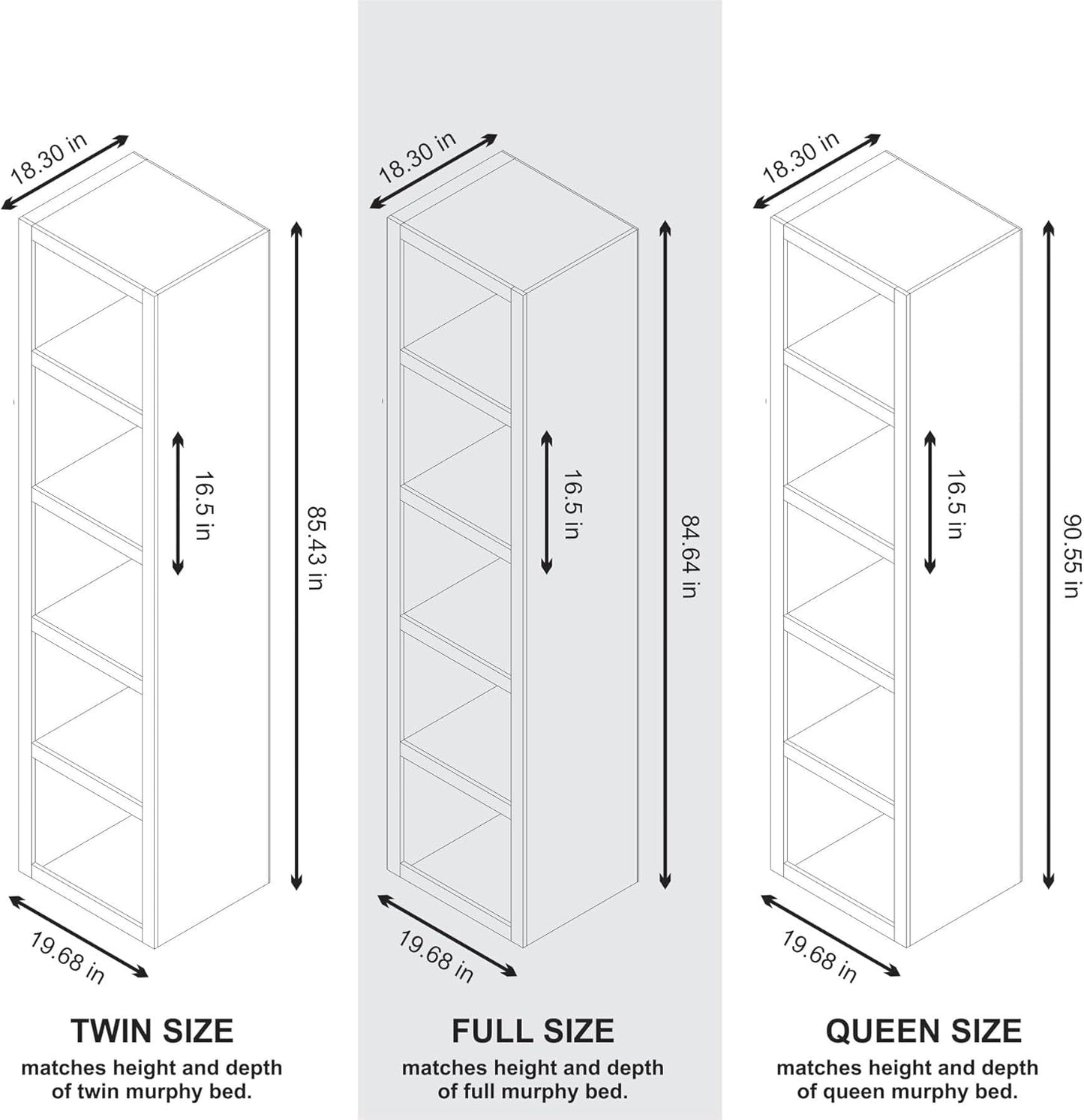 Oakland Living White 84-in Tall Wooden Bookcase Shelf