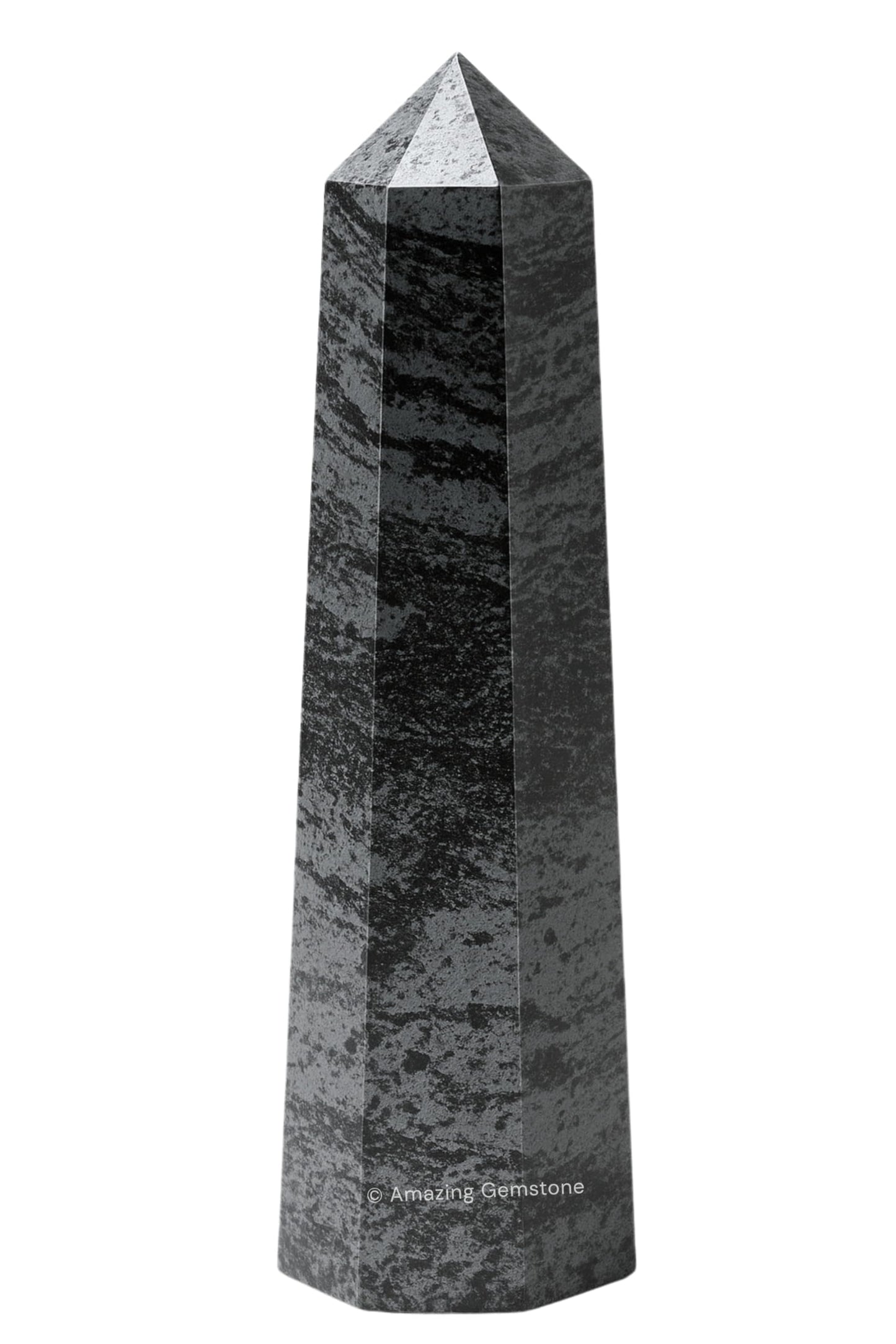 Amazing Gemstone Hematite Crystal Towers - Natural Healing Crystal Point Obelisk for Reiki Healing and Crystal Grid (2" to 3" INCH)