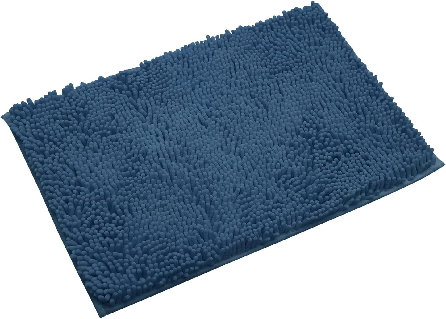 Non-Slip Bath Rug,Extra Soft Microfiber Bedroom Shag Carpet with Anti-Slip Backing,Water/Dust Absorbent Fast Dry Shower Mat,Sound Insulated Stairs Pad,Machine Washable (NavyBlue,15 x 23 Inches)