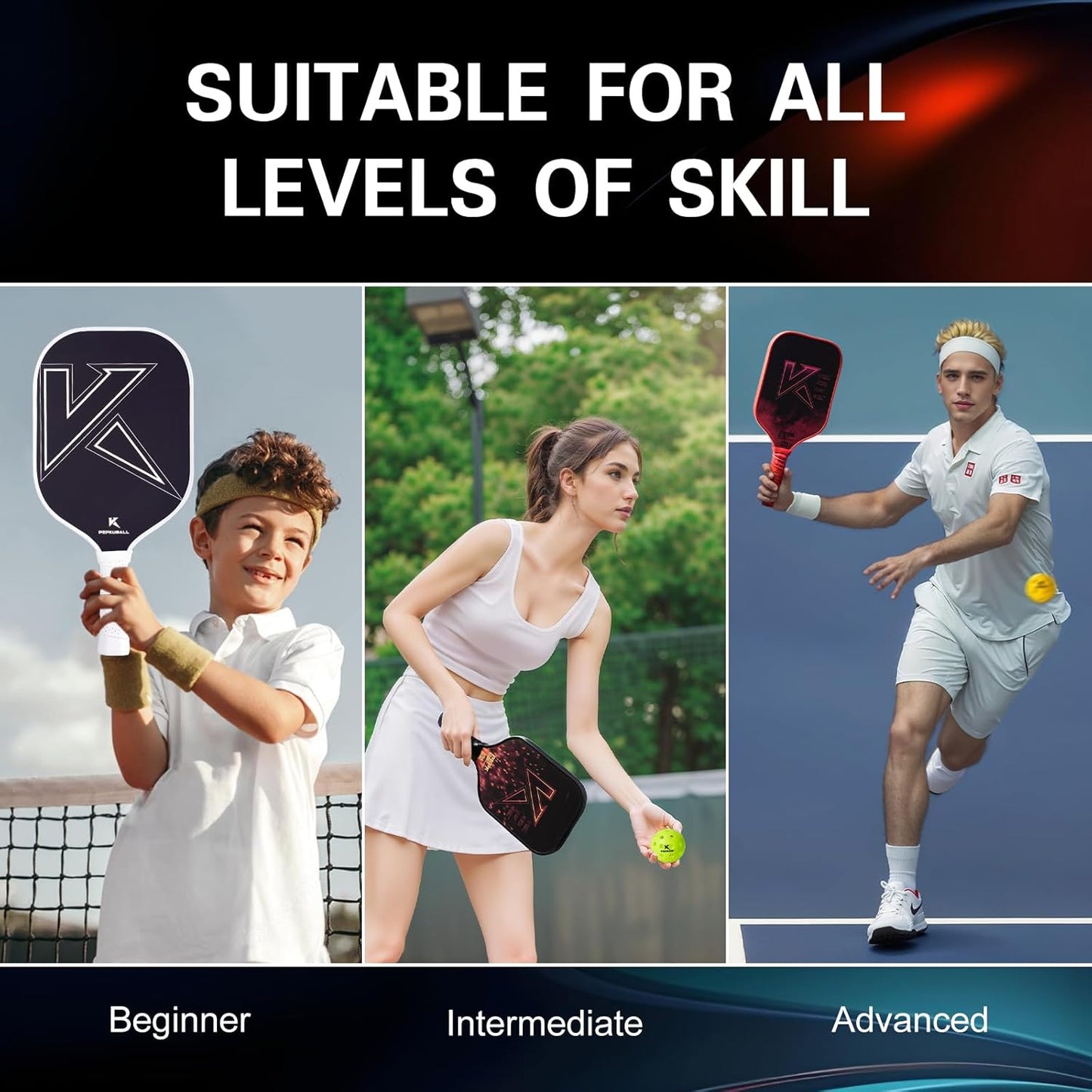 Pickleball Balls Indoor: 4 Pack, 8 Pack, 12 Pack | 40-Hole Outdoor Pickleballs, High Visibility & Bounce, Stylish & Durable for All Paddle Styles & Skill Levels